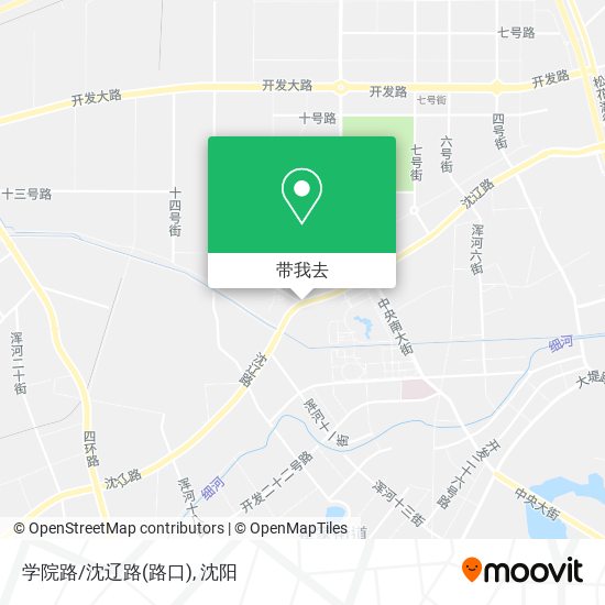 学院路/沈辽路(路口)地图