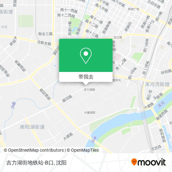 吉力湖街地铁站-B口地图