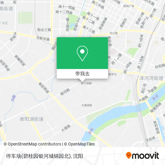 停车场(碧桂园银河城锦园北)地图