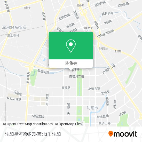 沈阳星河湾畅园-西北门地图