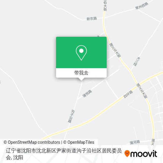辽宁省沈阳市沈北新区尹家街道沟子沿社区居民委员会地图