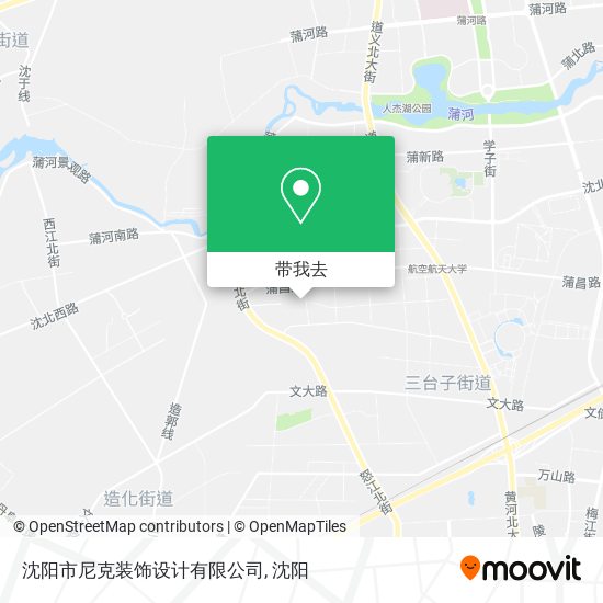 沈阳市尼克装饰设计有限公司地图
