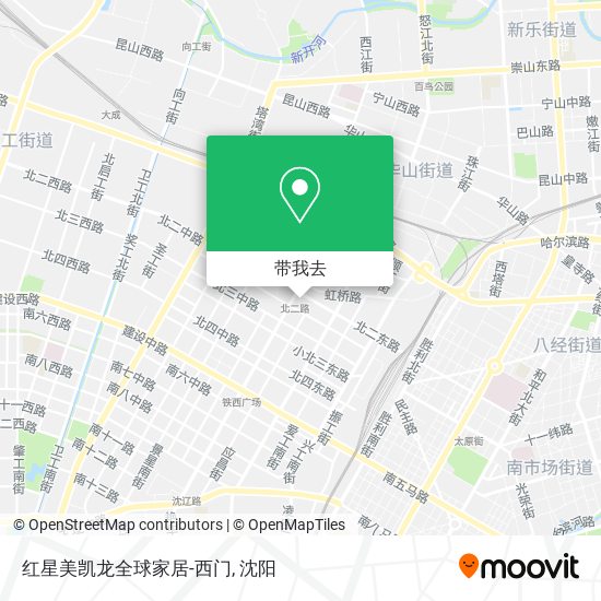 红星美凯龙全球家居-西门地图