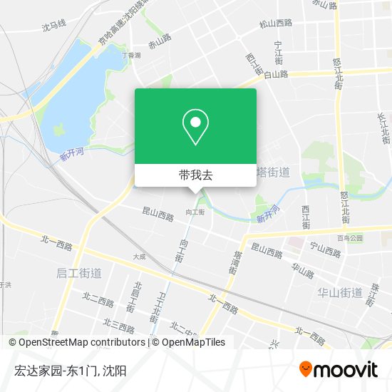 宏达家园-东1门地图