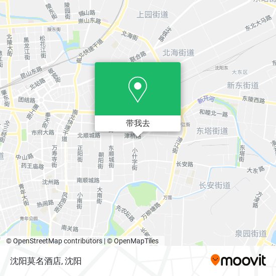 沈阳莫名酒店地图