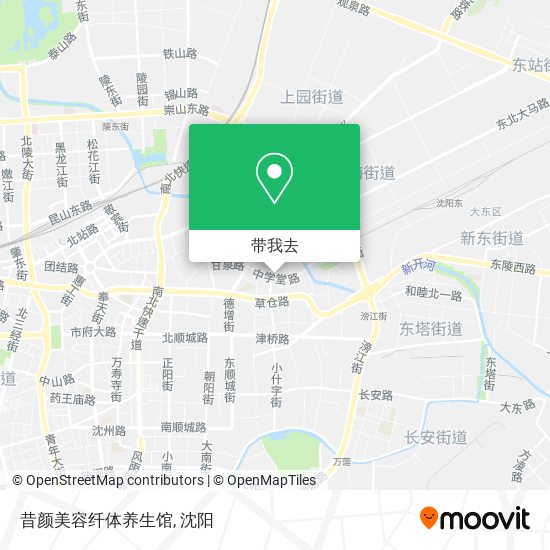 昔颜美容纤体养生馆地图