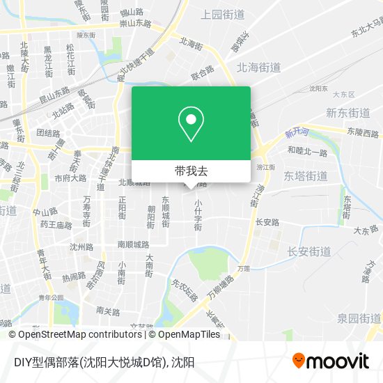 DIY型偶部落(沈阳大悦城D馆)地图