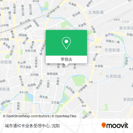城市通IC卡业务受理中心地图