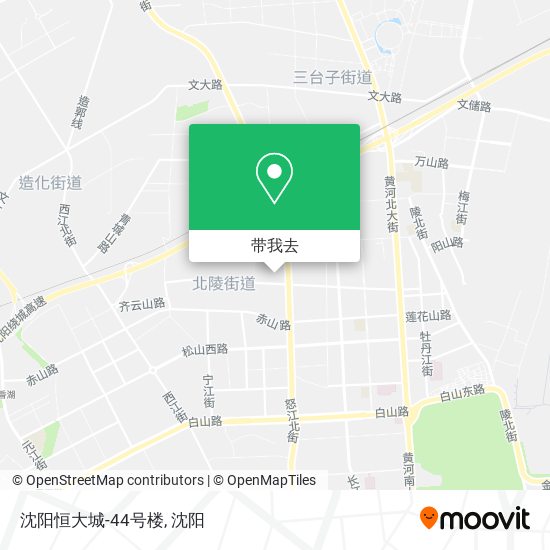 沈阳恒大城-44号楼地图