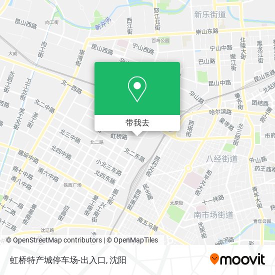 虹桥特产城停车场-出入口地图