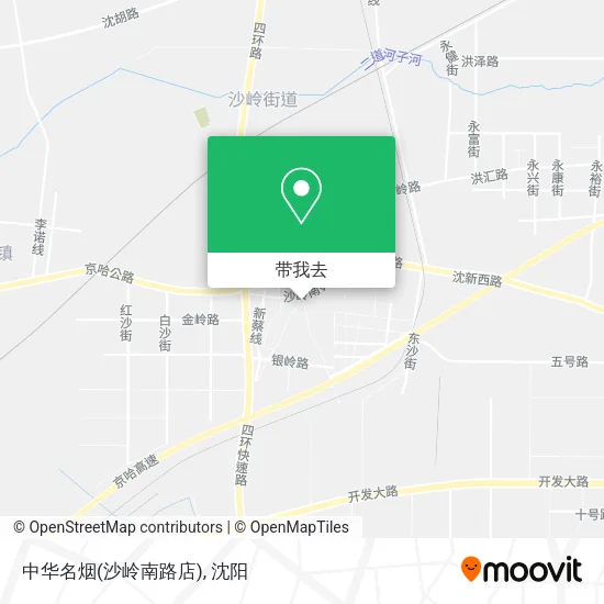 中华名烟(沙岭南路店)地图