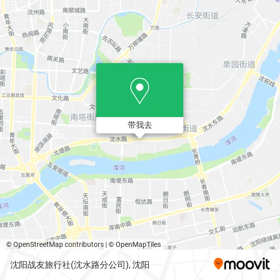 沈阳战友旅行社(沈水路分公司)地图