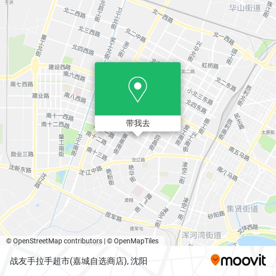 战友手拉手超市(嘉城自选商店)地图
