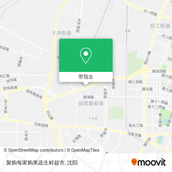 聚购每家购果蔬生鲜超市地图