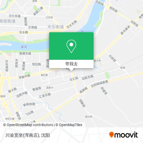 川渝宽坐(浑南店)地图