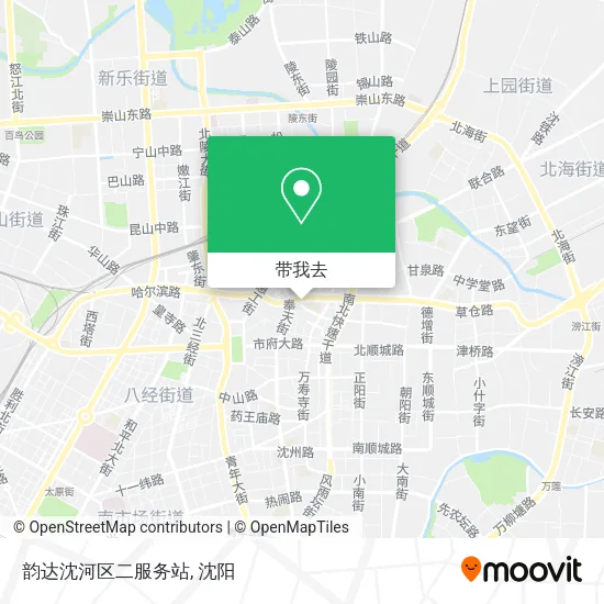 韵达沈河区二服务站地图