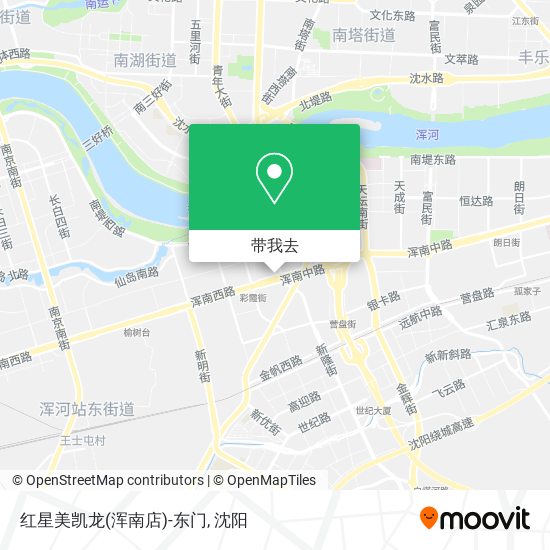 红星美凯龙(浑南店)-东门地图