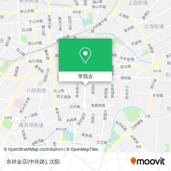 东祥金店(中街路)地图
