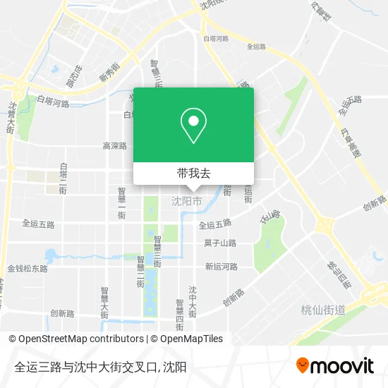 全运三路与沈中大街交叉口地图