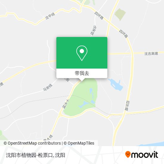 沈阳市植物园-检票口地图