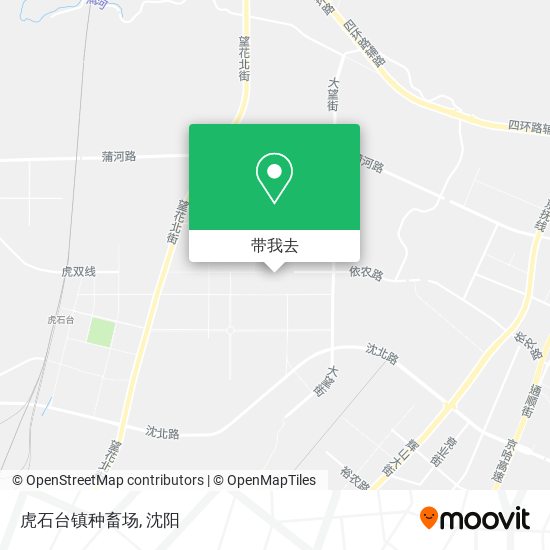 虎石台镇种畜场地图