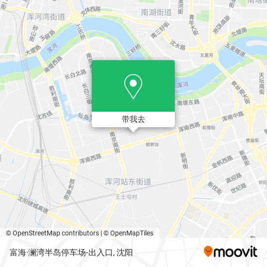 富海·澜湾半岛停车场-出入口地图