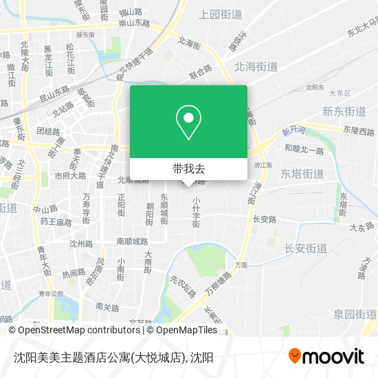 沈阳美美主题酒店公寓(大悦城店)地图