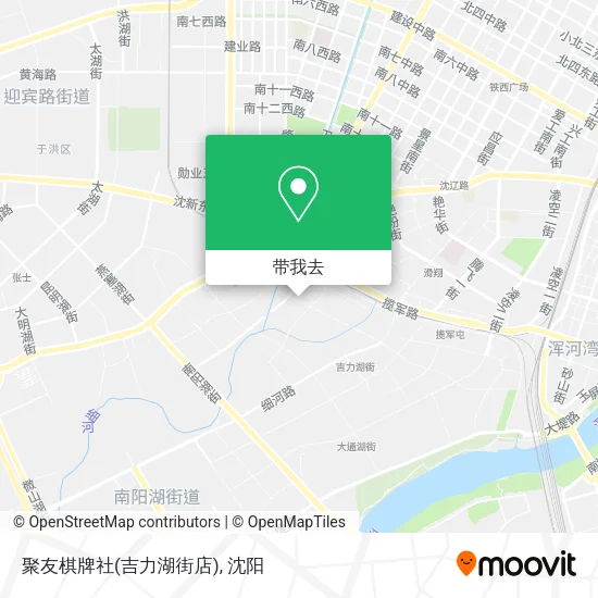 聚友棋牌社(吉力湖街店)地图