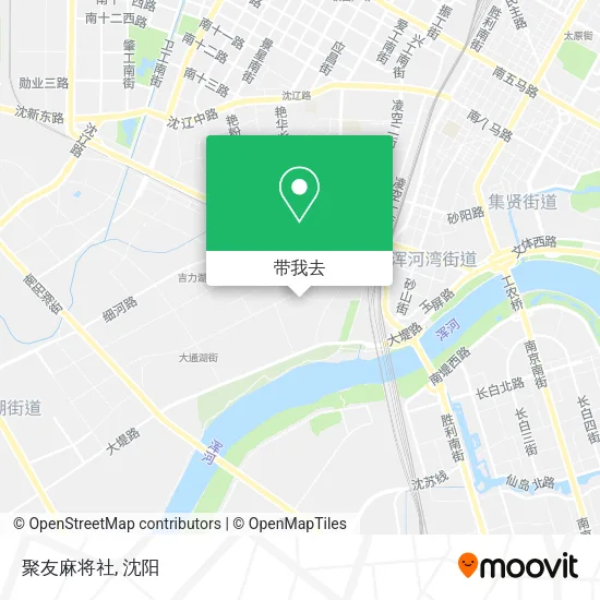 聚友麻将社地图