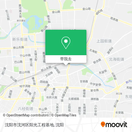 沈阳市沈河区阳光工程基地地图