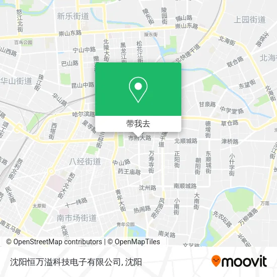 沈阳恒万溢科技电子有限公司地图