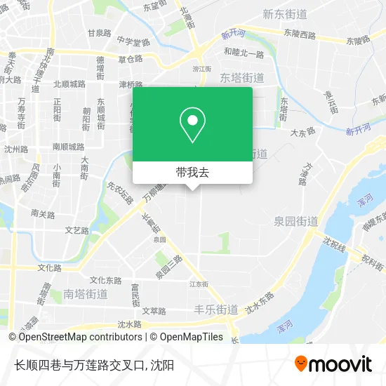 长顺四巷与万莲路交叉口地图