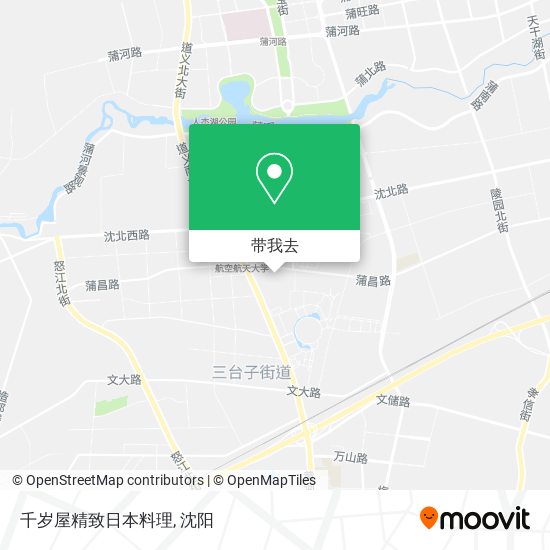 千岁屋精致日本料理地图