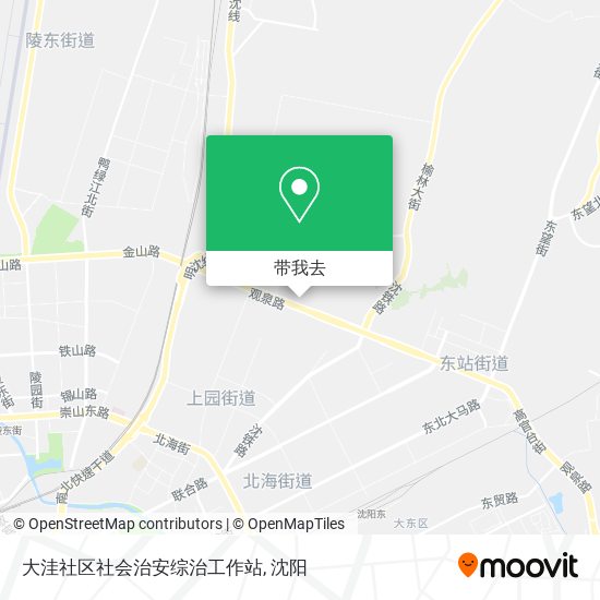 大洼社区社会治安综治工作站地图