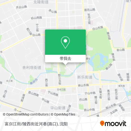 富尔江街/陵西街近河巷(路口)地图