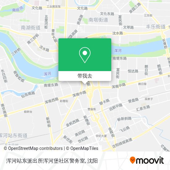 浑河站东派出所浑河堡社区警务室地图