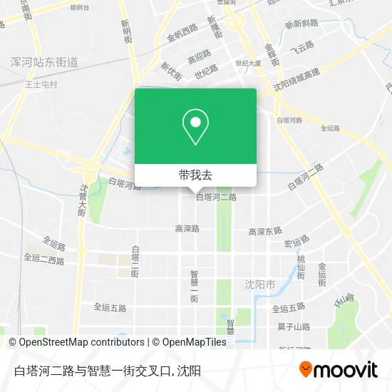 白塔河二路与智慧一街交叉口地图