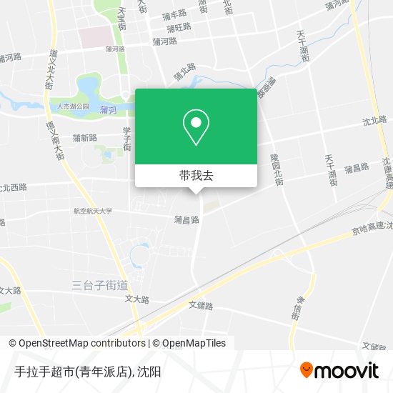 手拉手超市(青年派店)地图