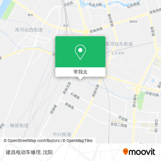建昌电动车修理地图