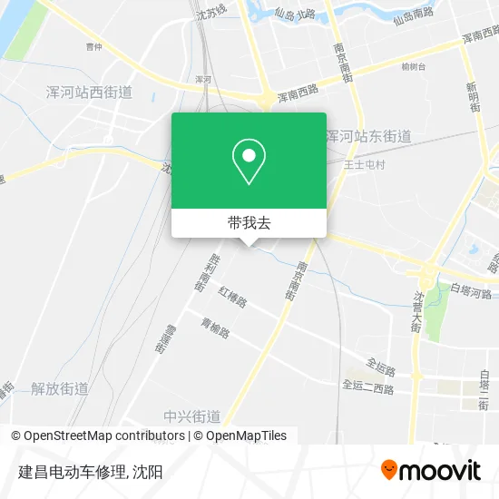建昌电动车修理地图