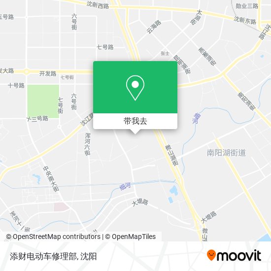 添财电动车修理部地图