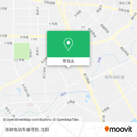 添财电动车修理部地图