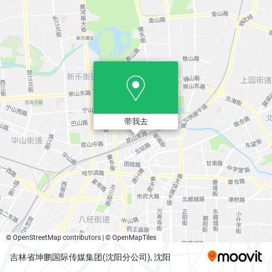 吉林省坤鹏国际传媒集团(沈阳分公司)地图