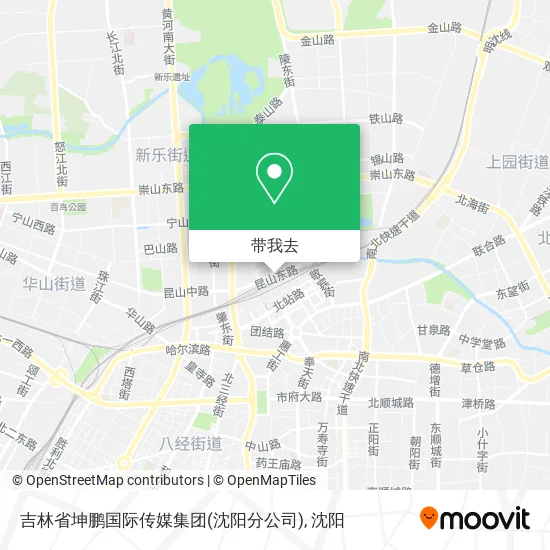 吉林省坤鹏国际传媒集团(沈阳分公司)地图