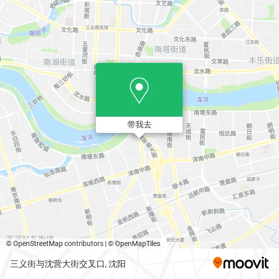 三义街与沈营大街交叉口地图