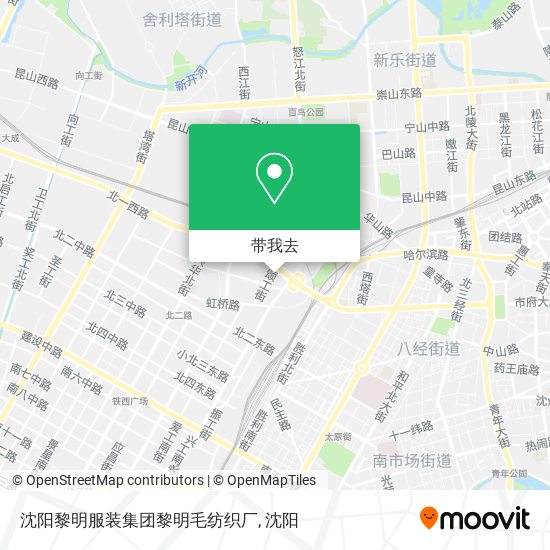 沈阳黎明服装集团黎明毛纺织厂地图