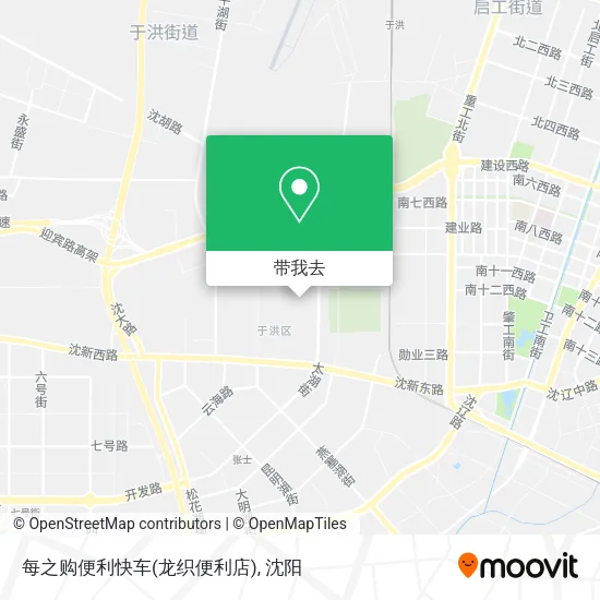 每之购便利快车(龙织便利店)地图