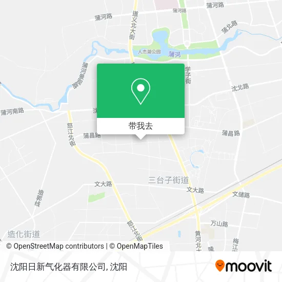 沈阳日新气化器有限公司地图
