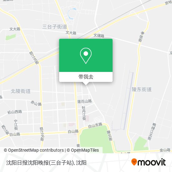 沈阳日报沈阳晚报(三台子站)地图