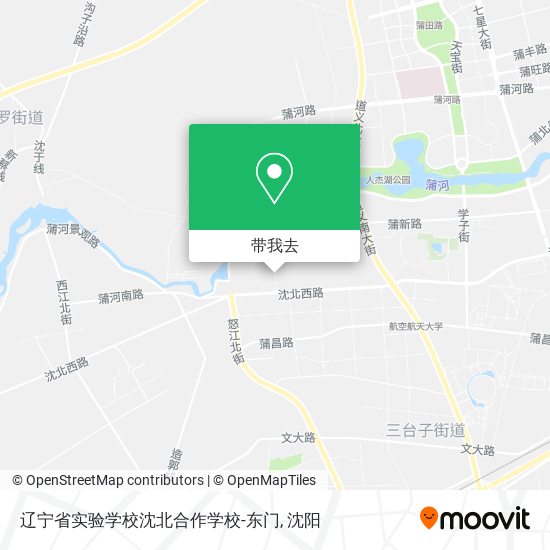 辽宁省实验学校沈北合作学校-东门地图